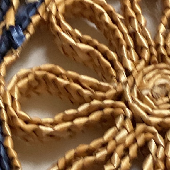 Vintage 6 inch  raffia trivet. Nice neutral colours. - Picture 5 of 7